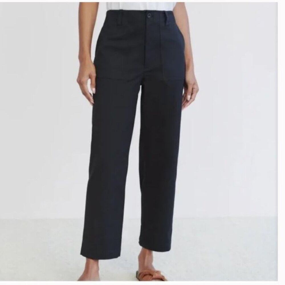 Jenni Kayne Navy Ranger Trouser Straight Leg Pants Sz 2